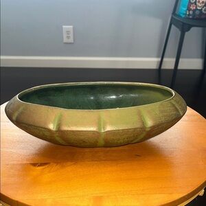 Green Ceramic Art Bowl